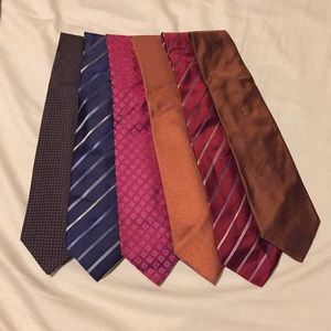 Luigi Borrelli silk 7-fold ties (set of 6)